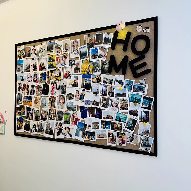 Felt Board Photo Wall Stickers Punch Free Kindergarten Cork Board Display Background Living Room Bedroom Desk Wall Decoration