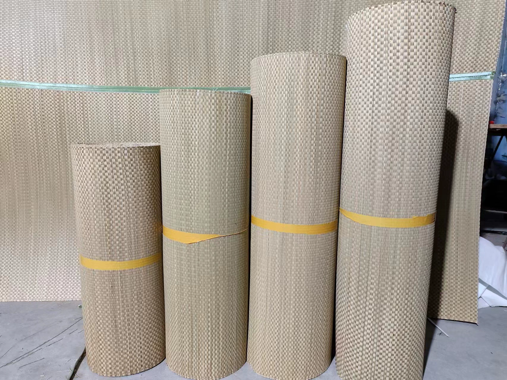 Соломенный коврик соломенный коврик заготовка сырье переработка сырья ручная Сырье 30 метров рулон отделочных материалов