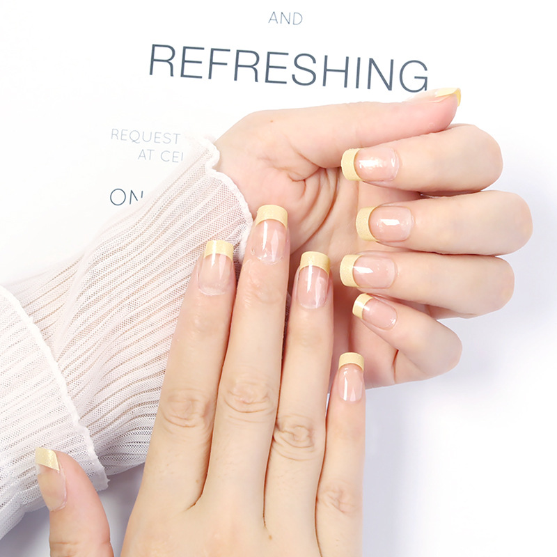 Elegante parche de manicure de moda de oro, adornos de bordes de oro exquisitos, venta caliente transfronteriza de manicure noble atmósfera