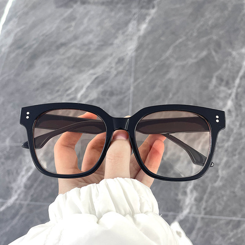 Wang Jiaer's same GM sunglasses for women Korean version ins sunset gradient color transparent sunglasses anti-UV blush trend