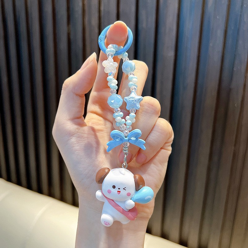 로맨틱 퍼피 키링 - 블루