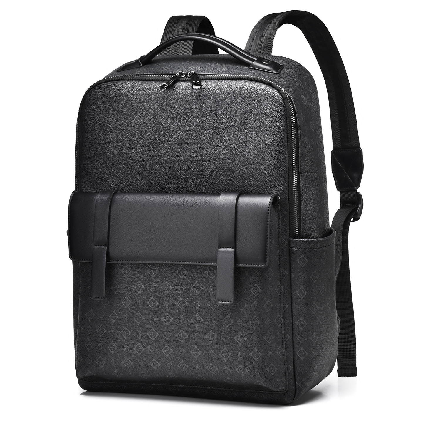 New cross-border business backpack for men, multifunctional, simple and stylish, large-capacity printed student backpack for men