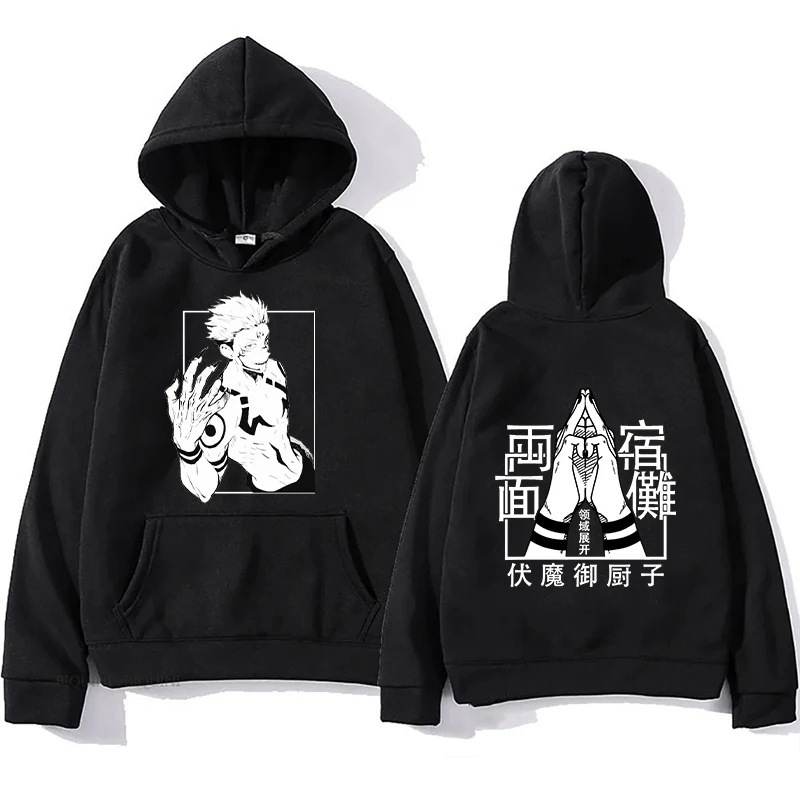 2024 Men Anime Primed Hoodies Tops Round Neck For Womens Fa