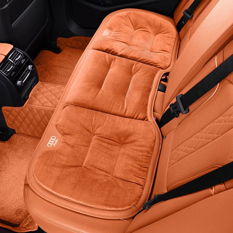 Audi, Audi Seat cushion, seat cover - audi-flannel-cushion-emma-orange-rear-1pc