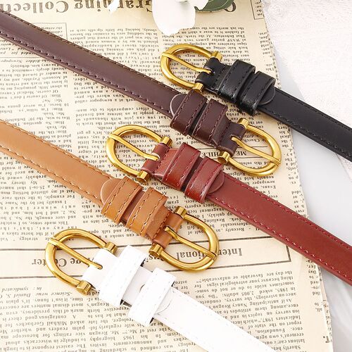New Women's Belt with Pin Buckle PU Belt, Unisex Fashion Women's Belts Wholesale Casual Women's Belts