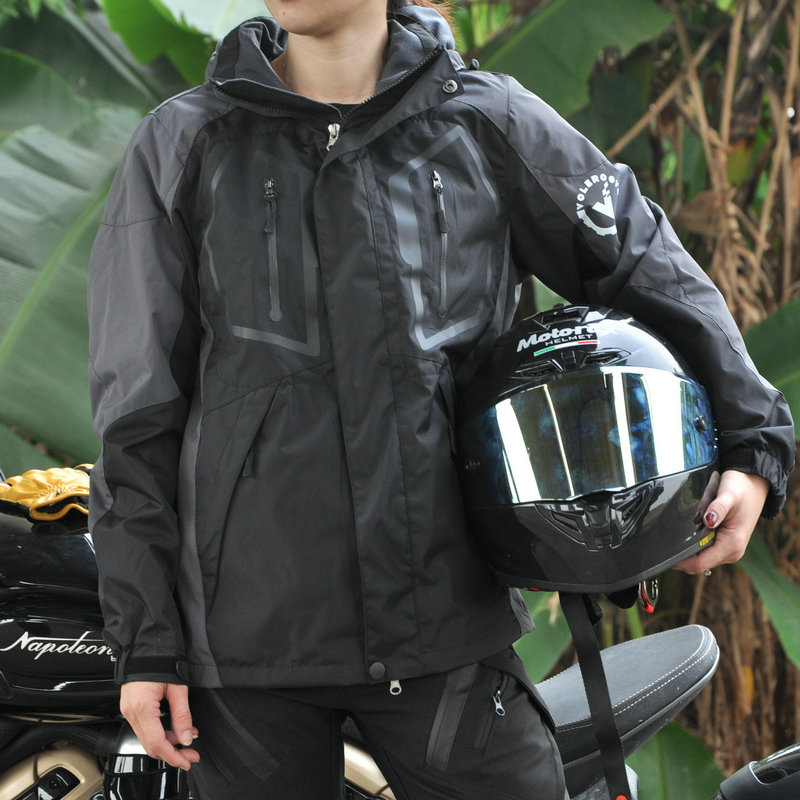 Volero motocicleta invierno mujer Caballero ciclismo ropa impermeable engrosada a prueba de viento motocicleta resistente a la caída chaqueta de carreras