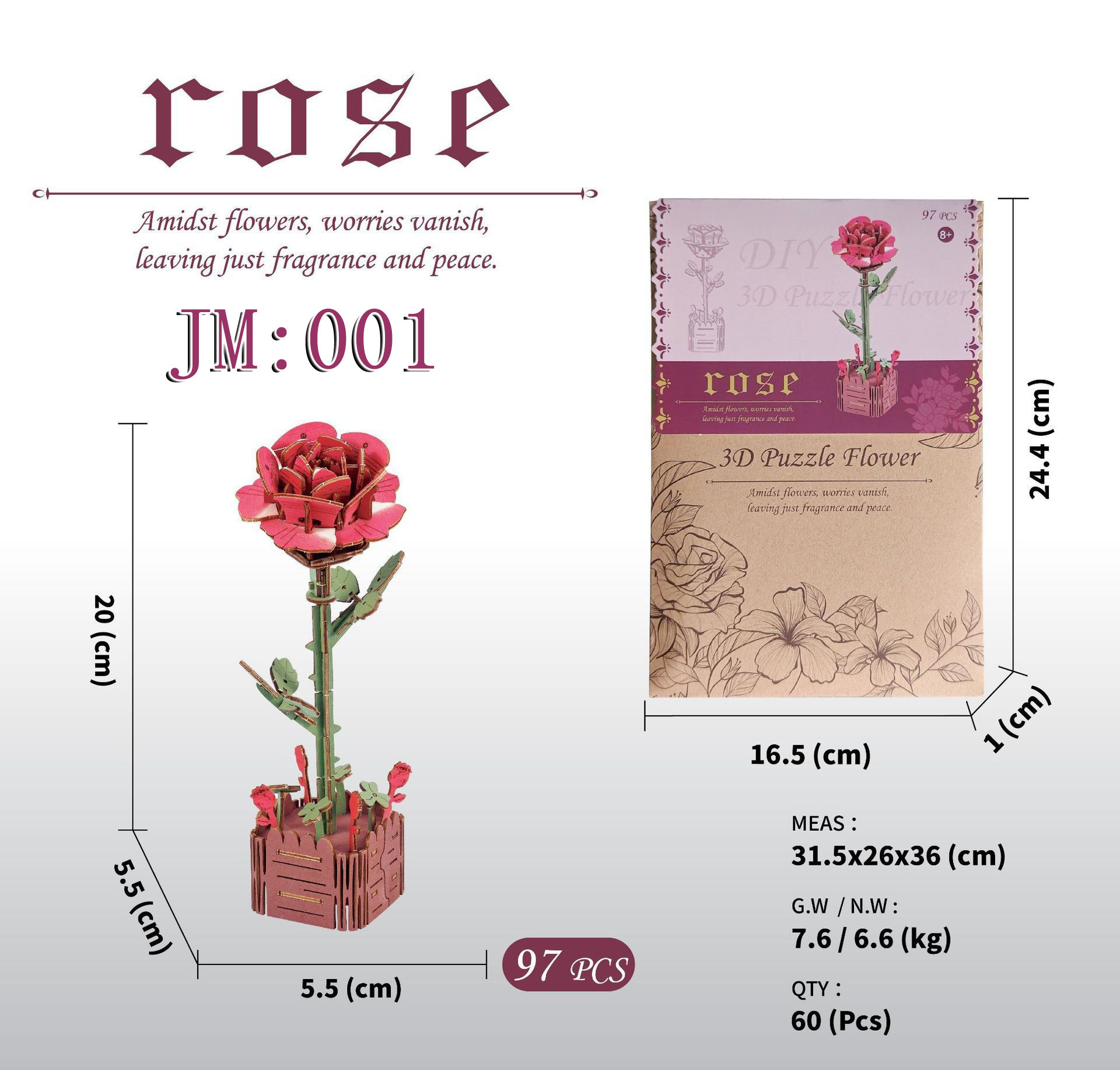 国境を越えて人気の科学教育知育玩具、木製花の手作りDIY小物製作キット、子供向け模型玩具材料パック