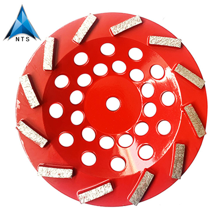 12齿刀头磨轮180mm金刚石磨轮7寸地坪磨轮花岗岩焊接碗磨5/8-11