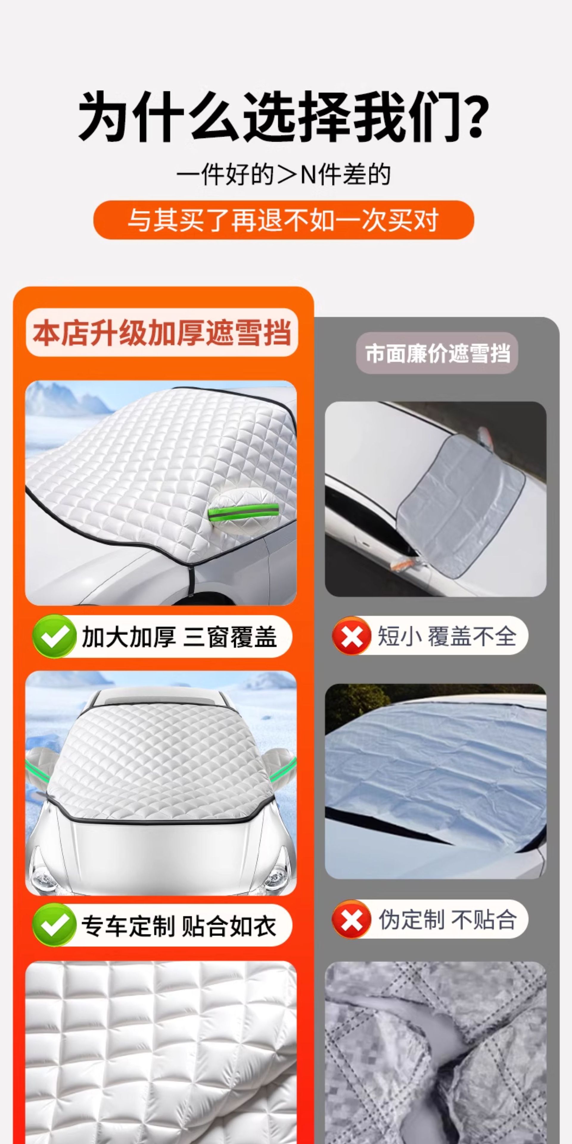 Suitable for Chery Tiggo 8Plus/Ant Car Snow Cover, Frost Protection Cover, Front Windshield Car Cover, Car Cover