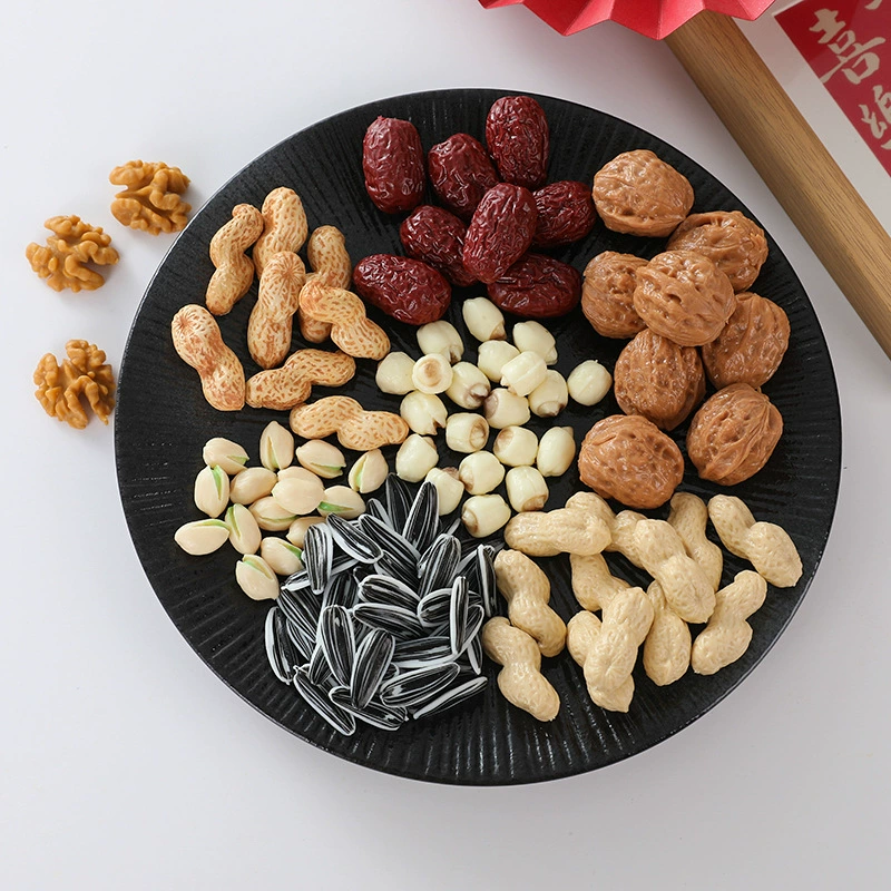 Свадебная Праздничная модель украшения поддельные сухофрукты красный мармелад семена лотоса фисташковые фрукты семена дыни ядро грецкого ореха модель ранние роды