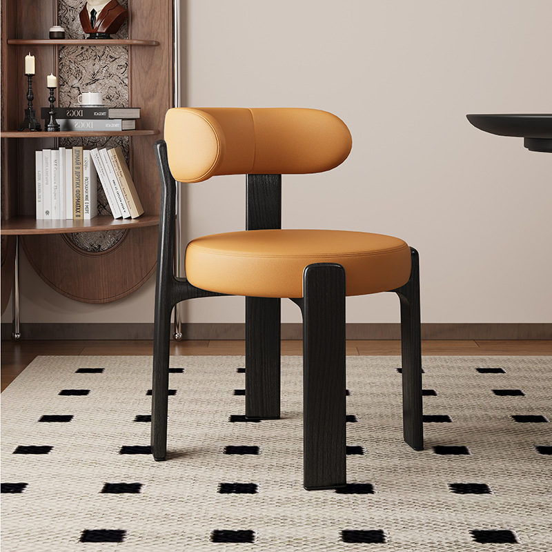 Sillas de comedor de madera sólida retrógrada francesa sillas de comedor de estilo medieval sillas de diseño de alta calidad sillas de respaldo nórdicas