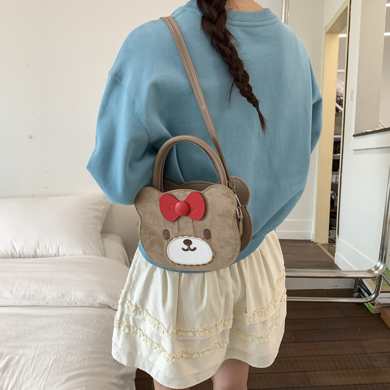 Caricatura lindo oso, bolsos de hombro para niños y niñas, bolsos de mano para bebés, bolsos de moda para niños.