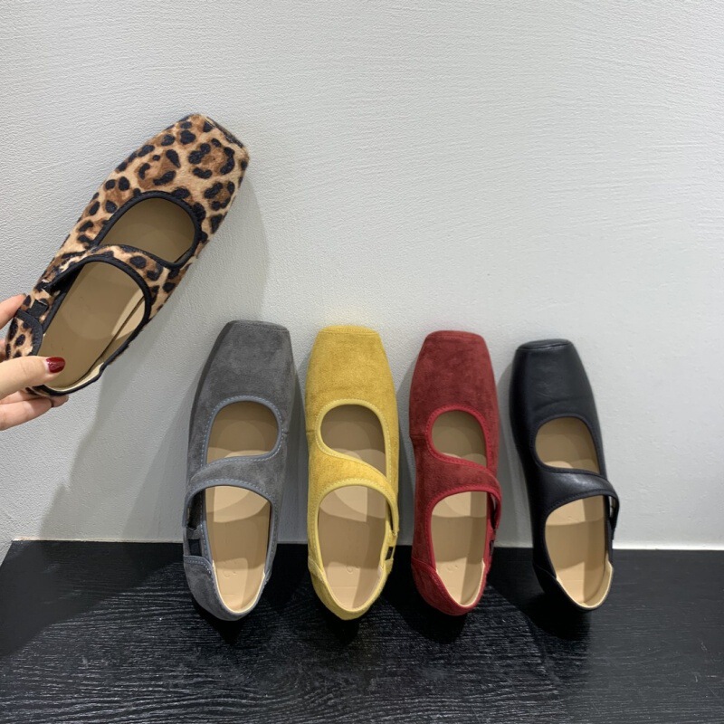 内增高鞋子法式小红鞋方头浅口玛丽珍鞋女鞋早秋小众设计芭蕾单鞋|undefined