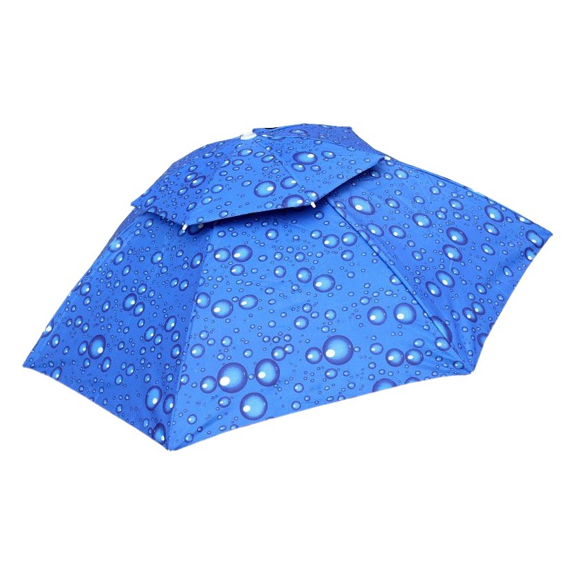 95cm 80% off Double-Layer Umbrella Hat Outdoor Sun Protection Uv Fishing Umbrella Parasol Hat Tea Picking Advertising Umbrella