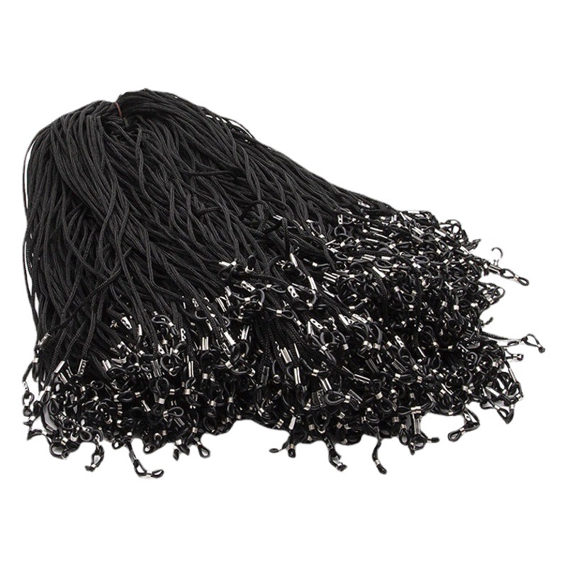 Glasses rope black nylon bulk glasses rope glasses non-slip rope bulk whole bundle wholesale glasses rope non-slip