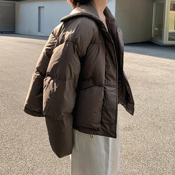 Retro design knitted winter keep warm down jacket