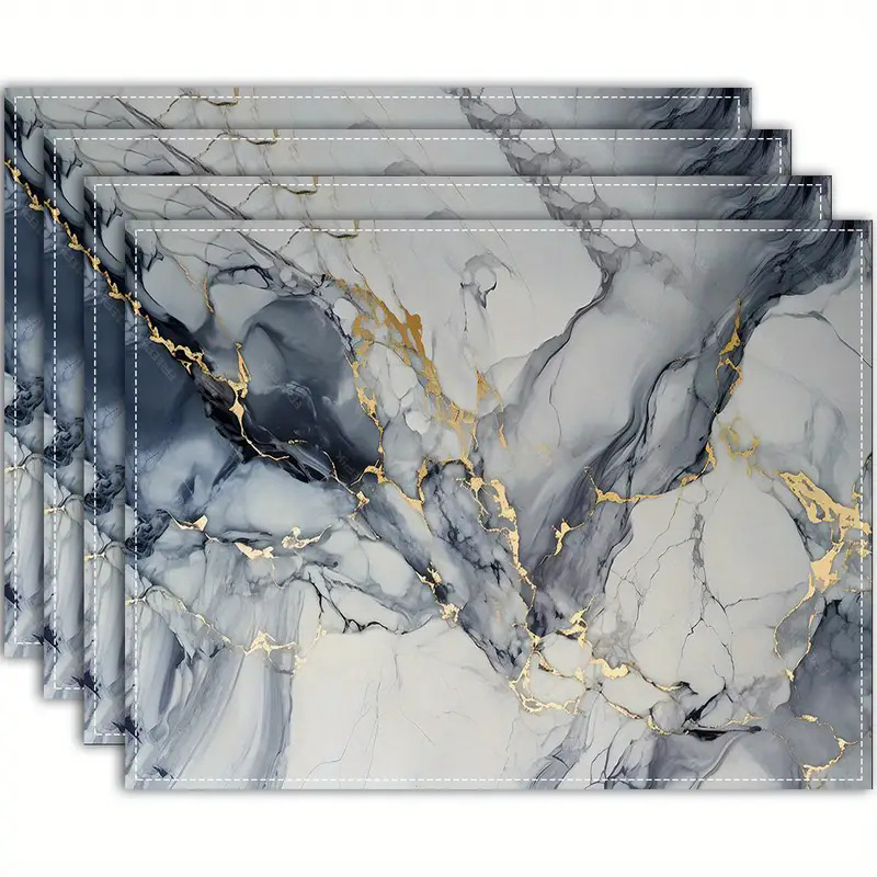 Transfronterizos lino almohadilla de mesa Aliexpress TEMU Amazon almohadilla de mesa cuadrada búfalo rojo almohadilla de Navidad Día de la Independencia