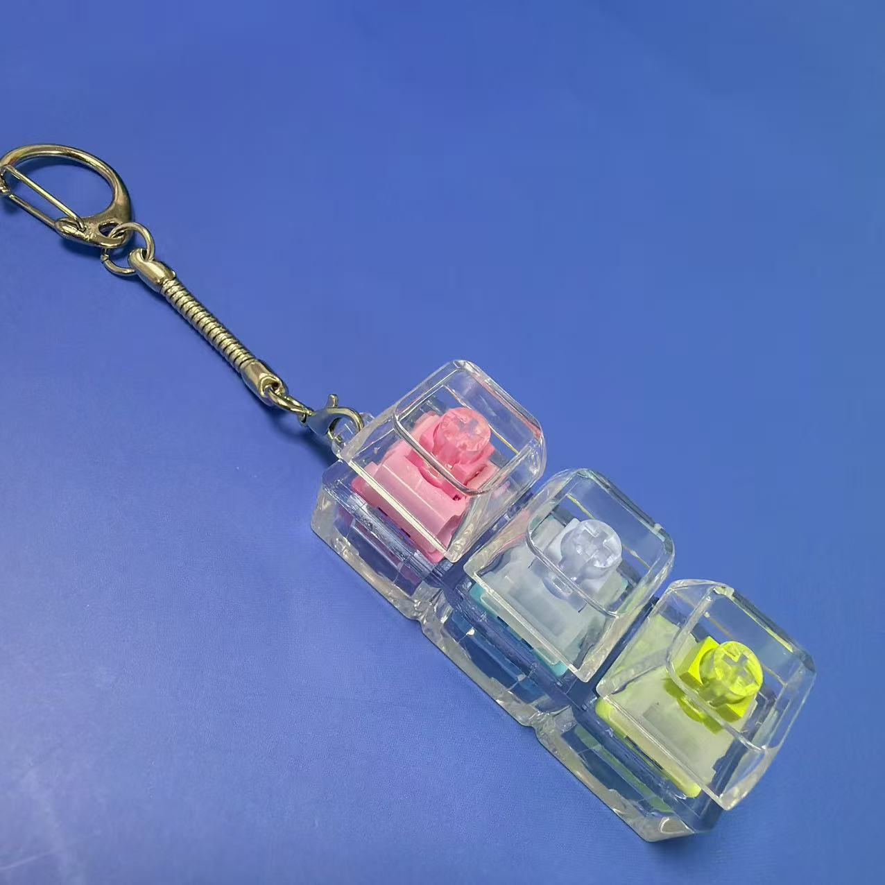 Pc three-button-color shaft d type + snake bone chain