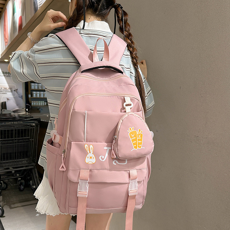 Mochila de hombro de alta capacidad para estudiantes de secundaria JIAYISTAR simple mochila de hombro de estudiantes de alta capacidad al por mayor transfronteriza image 3