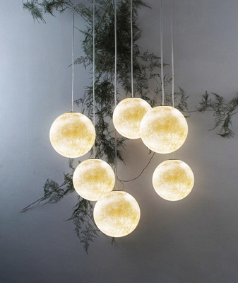 北欧创意时尚店铺ins网红餐厅星球灯温馨浪漫卧室床头月球灯吊灯