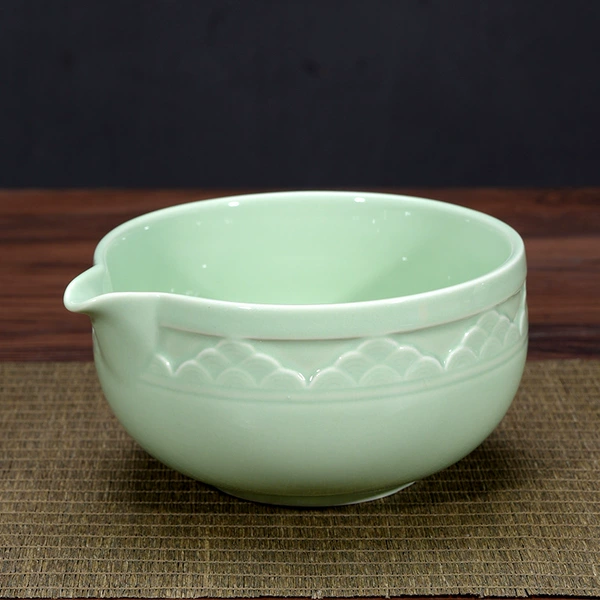 Green matcha bowl single bowl (Xiangyun)