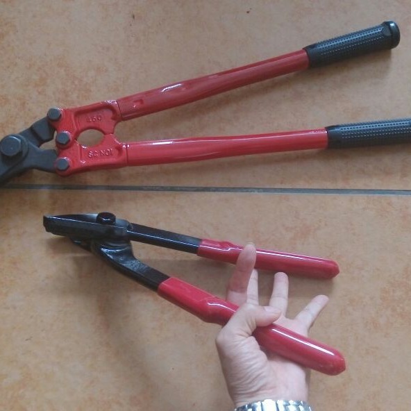 云南钢带厂手提式剪铁皮h200小型钢带剪刀工厂价手动操作钢带剪刀