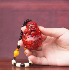 インド産小葉紫檀の手彫り作品、木彫りの招財貔貅財神ペンダント、小物卸売、おもちゃ、ギフト