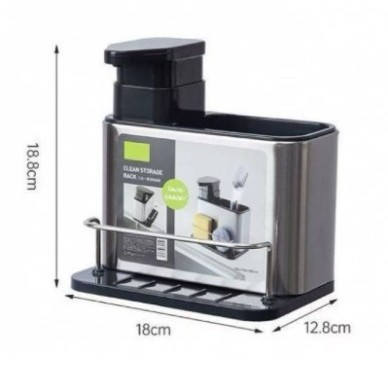Hogar palillos de acero inoxidable vajilla multifuncional caja de almacenamiento de drenaje integrado cuchara transfronteriza nueva cocina tres en uno