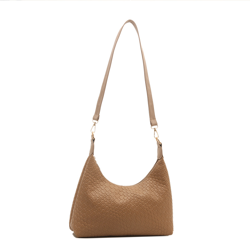 Moda popular tejido de cercanías 2025 nueva gran capacidad diseño casual simple axila bolso portátil
