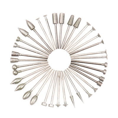 Diamond grinding Grinding Jade carving Sanding tool bit Emery polish suit Jade carving needle