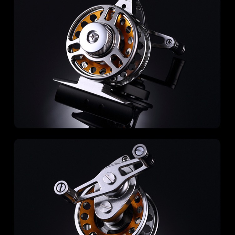 Rueda delantera Kingshark SK con descarga de todo el metal anti-agua de mar rueda delantera rueda de relación de velocidad múltiple rueda 2,2: 1 rueda de balsa