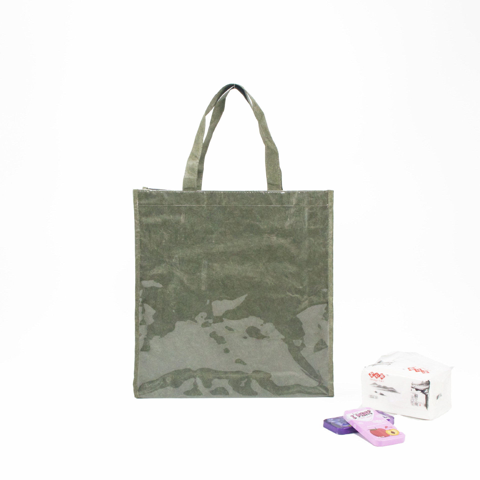 pvc手提杜邦纸袋防水复古购物袋单肩撕不烂礼品袋印logo环保材质