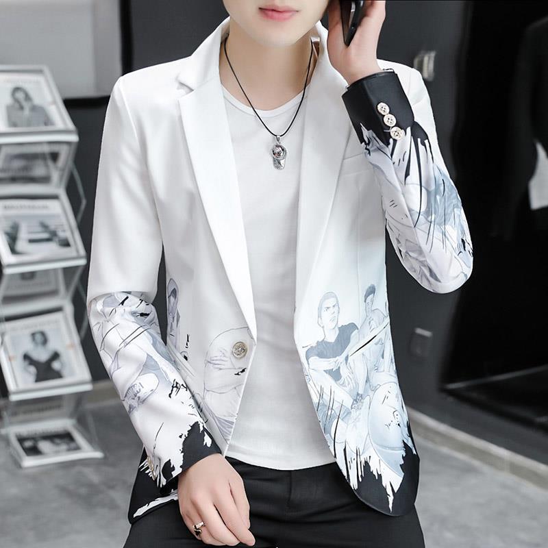 2022 new pattern man leisure time man 's suit coat Youth Korean Edition Trend Small suit Self cultivation jacket men's wear