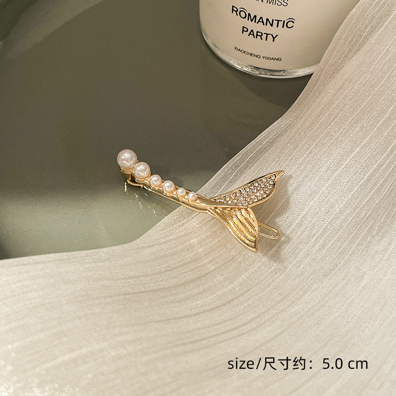 Corea del Sur clip para el cabello de perlas en línea clip para el cabello de mujeres rasgadas clip para el cabello de una palabra clip para el cabello de bordes fría BB clip lateral clip para el temperamento clip para la cabeza