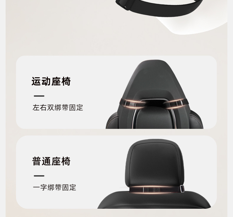 Upgraded car headrest latex pillow and lumbar support set, neck pillow, neck support pillow, lumbar cushion, seat back cushion for all seasons