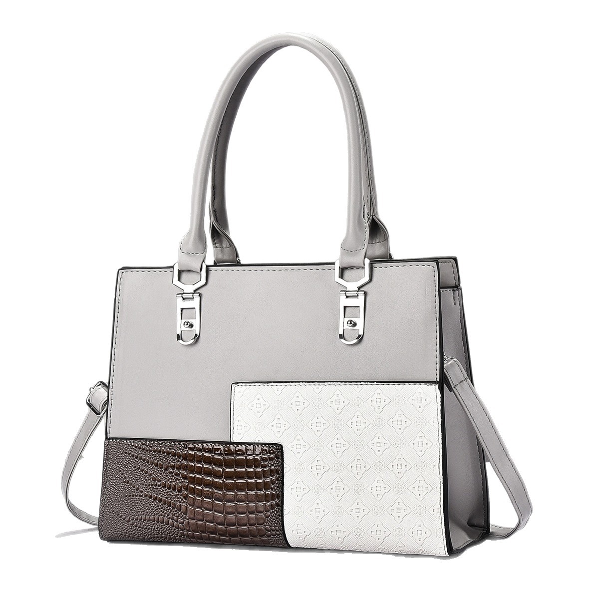 Bolsos de mujer, bolsos de moda de comercio exterior, bolsos de mensajero de estilo europeo y americano de gran capacidad, bolsos de hombro de textura de alta calidad