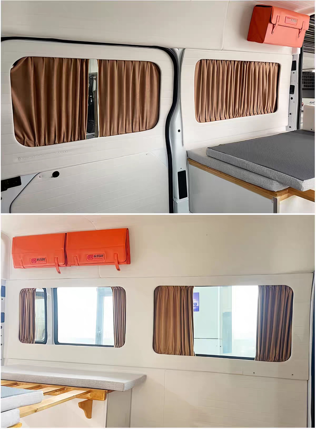 Dana V1 Dana M1 camping car front and rear partition curtains, suede air conditioning curtains, sun protection and heat insulation curtains