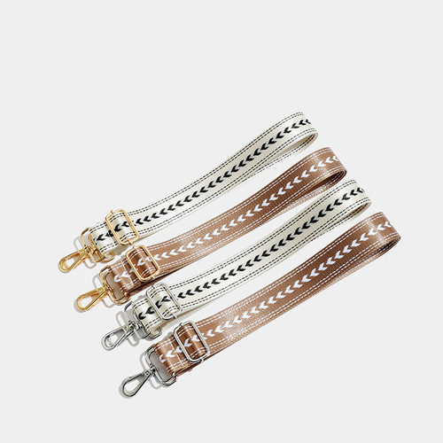 Minimalist Embroidered Geometric Pattern Shoulder Strap, Replaceable and Adjustable Bohemian Shoulder Strap, Multifunctional Travel Accessory