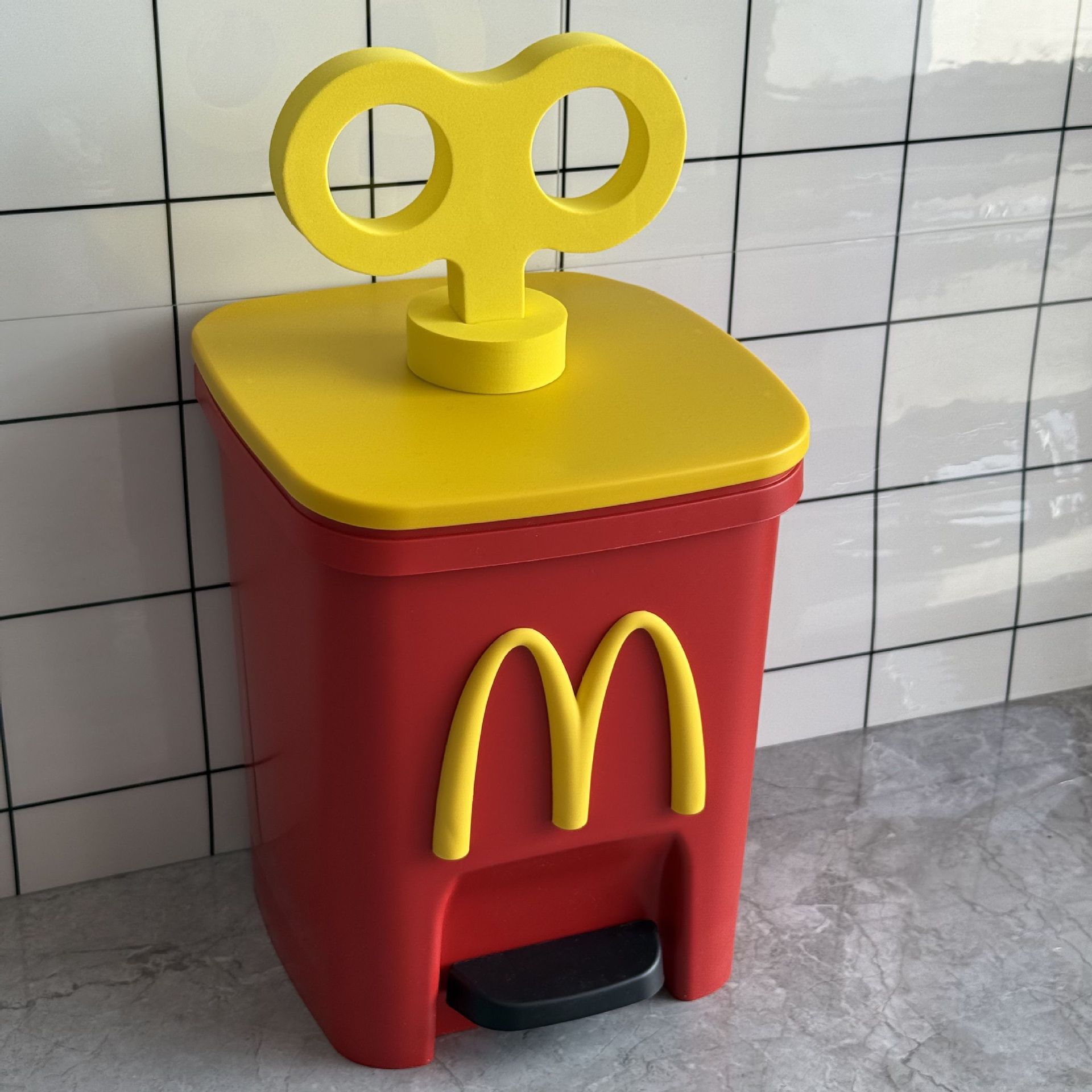 Botella de basura de trigo y trigo pie pie con cubierta encantadora sala de estar familiar dormitorio silencioso baño de gran capacidad cocina