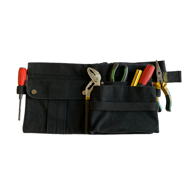 Lienzo engrosamiento construcción carpintería especial cinturón resistente al desgaste bolsillo de cintura multifuncional juego de almacenamiento de peluquero