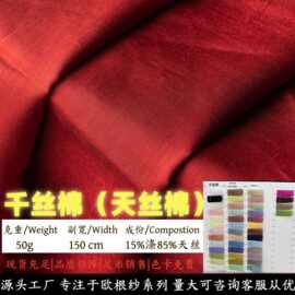 批发千丝棉涤天丝柔软欧根纱面料家纺家饰连衣裙设计师高端布面料