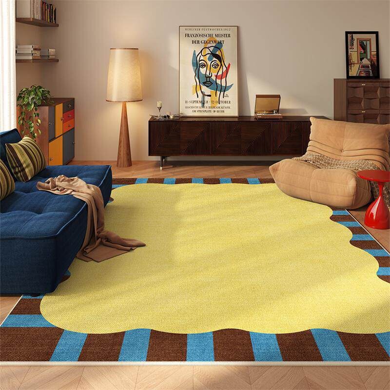 Korean-Style High-End Carpet for Home Use in the Living Room, Stain-Resistant, Dust-Proof, Easy to Maintain, Sofa Coffee Table Mat, Wardrobe Decoration Mat
