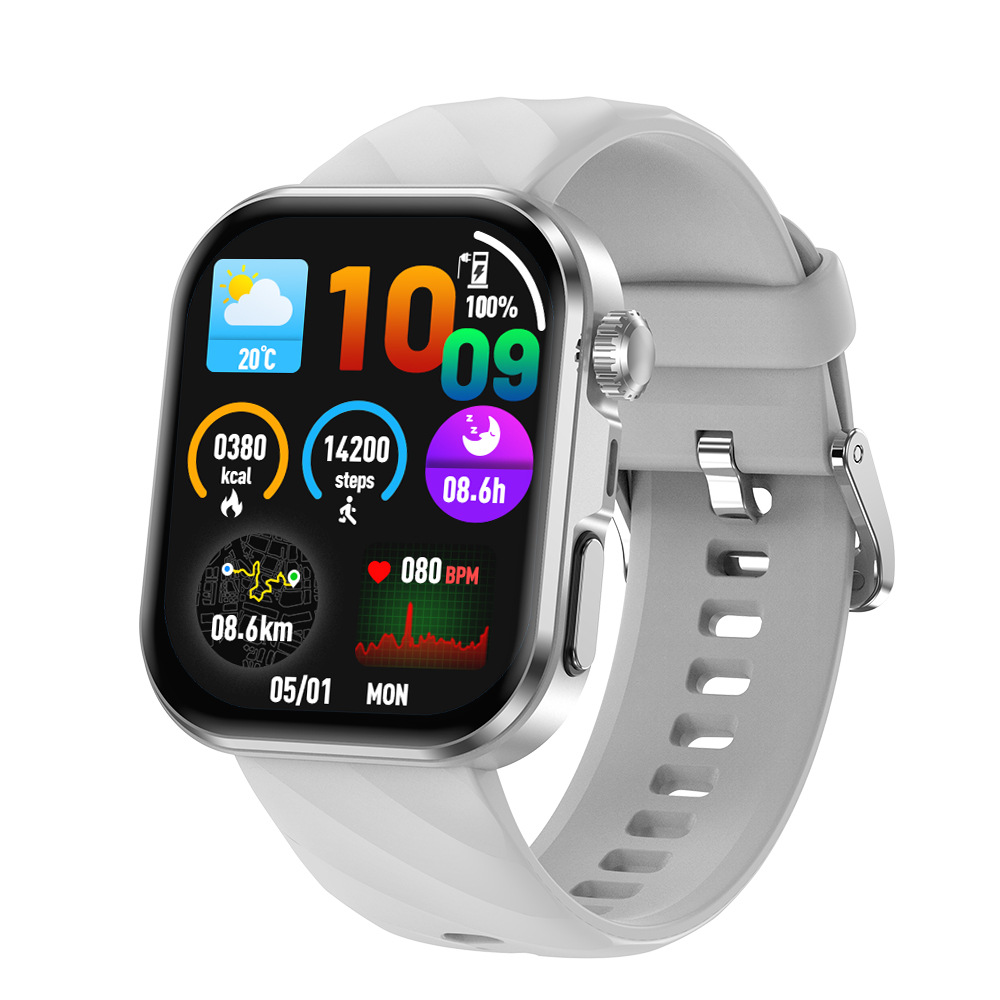 MT158 reloj inteligente ECG monitoreo micro examen físico HRV información telefónica deportiva comercio exterior transfronterizo reloj de hombre image 2