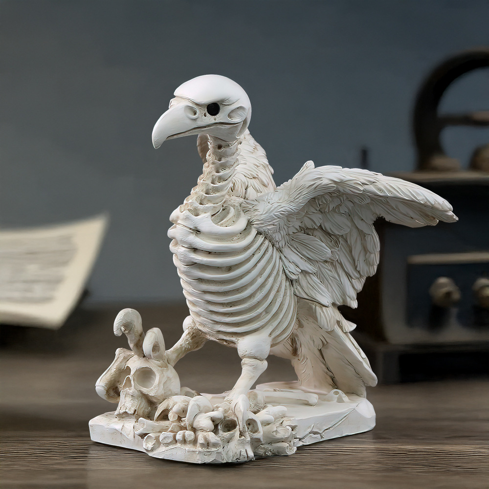  Exclusive for Skeleton Vulture Sea Eagle Sculpture Ornaments Home Festival Atmosphere Animal Specimen Collection Decoration