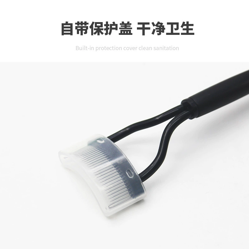 Handheld plastic crooked brush for eyelashes