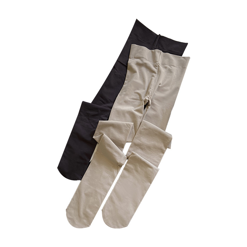 100D calzoncillos de terciopelo elásticos de alta altitud de mujer micropresión adelgazante pantalones leggings largos sin marca de primera línea de entrepierna fuera de calzoncillos