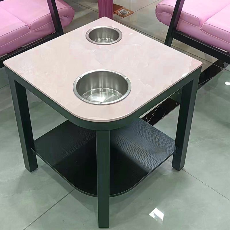 加厚岩板麻将机茶几茶水架麻将桌小边几置物架棋牌室专用茶水桌子|undefined