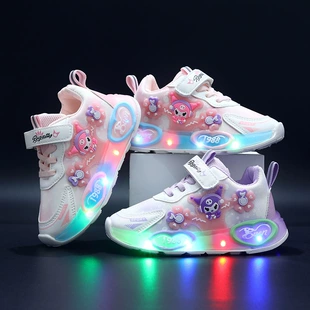 Детские кроссовки с LED-подсветкой сетка дышащие 1–6 лет