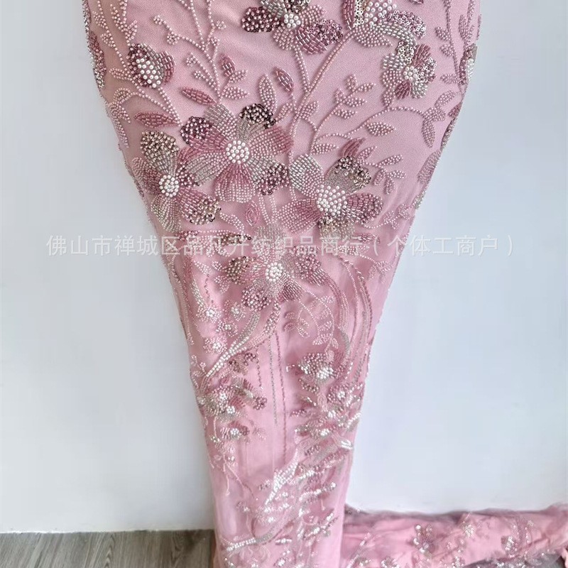 Vestido de boda europeo y americano Suzhou cheongsam ropa de moda tela de vestido comercio exterior transfronterizo al por mayor tela bordada