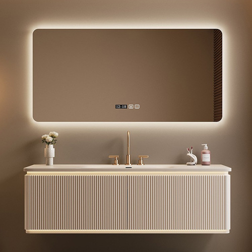 DuPont Corian integrated basin bathroom cabinet set smart hair dryer mirror cabinet hand wash basin pool washroom washstand